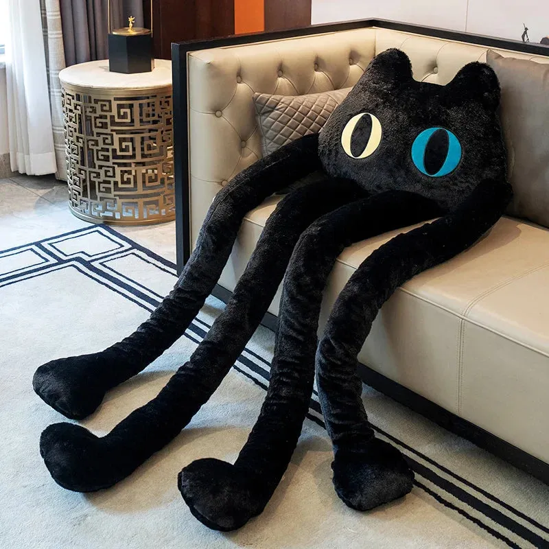SINOTAO  -  Cute Long Legged Animal Pillow Black Cat Toy Pink Rabbit Throw Pillow Girl Sleeps Cushion Super Large Doll Huge Plush Toy