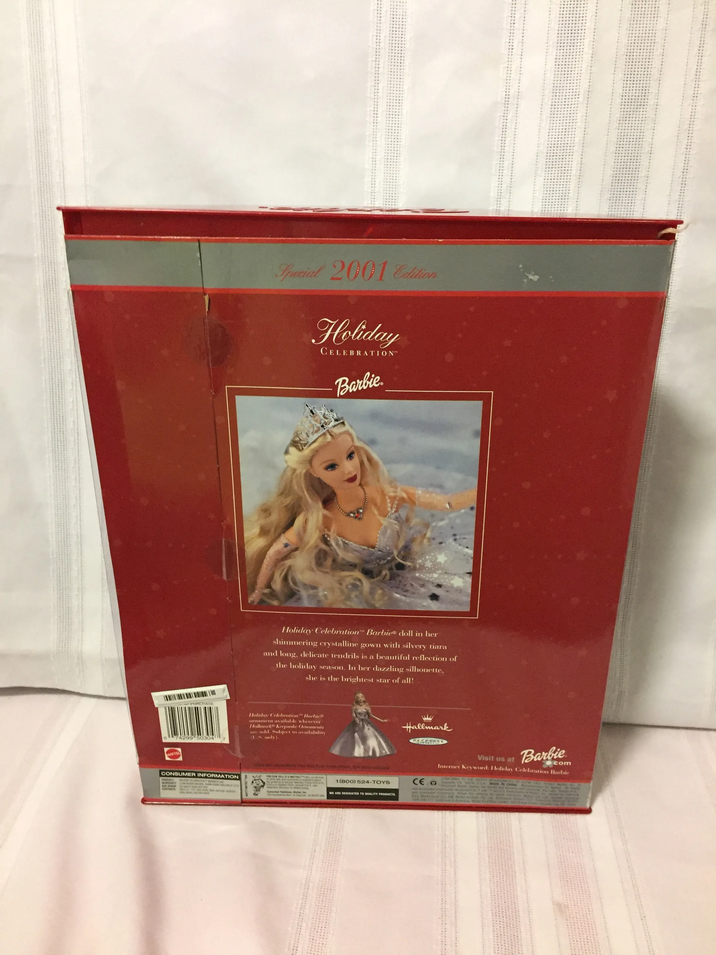 Special Edition 2001 Holiday Celebration Barbie #50304 Hallmark Mattel NRB