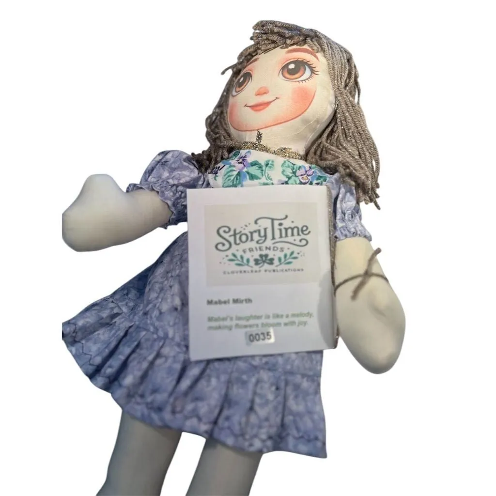 StoryTime Friends Mabel Mirth Rag Doll with Wool Hair by Lidia’s Dolls