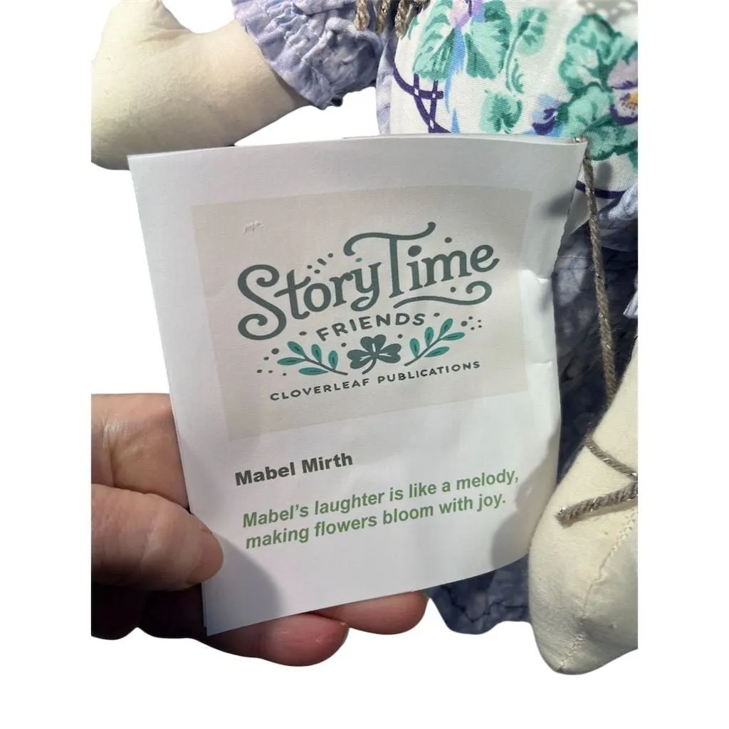 StoryTime Friends Mabel Mirth Rag Doll with Wool Hair by Lidia’s Dolls
