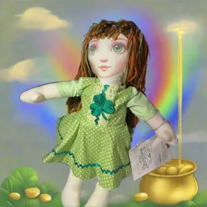 StoryTime Friends Poppy Petal Doll by Murray's Irish Outfitters 12" - HANDMADE