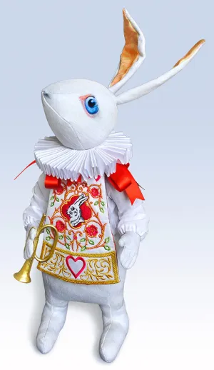 The White Rabbit "Herald" art doll, Limited edition of 100