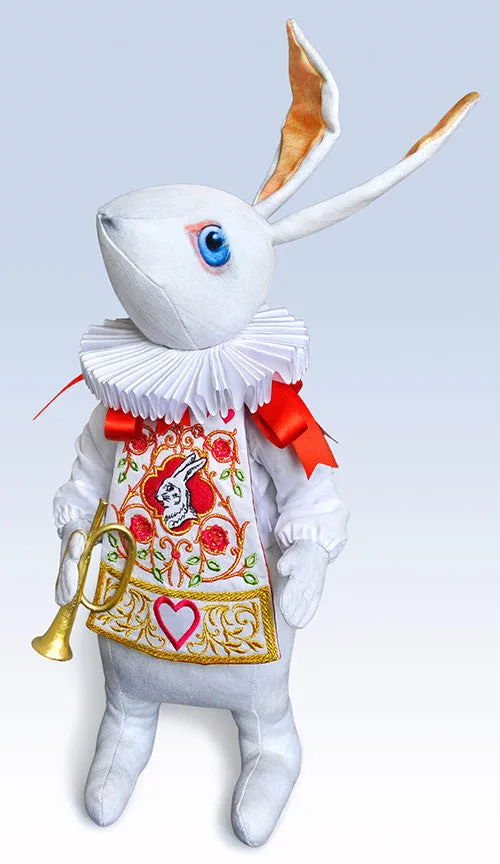 The White Rabbit "Herald" art doll, Limited edition of 100