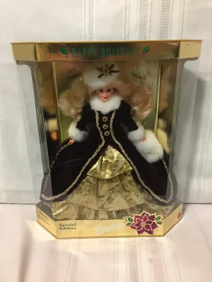 Vintage 1996 Special Edition Happy Holidays Barbie #15646 Mattel NRB