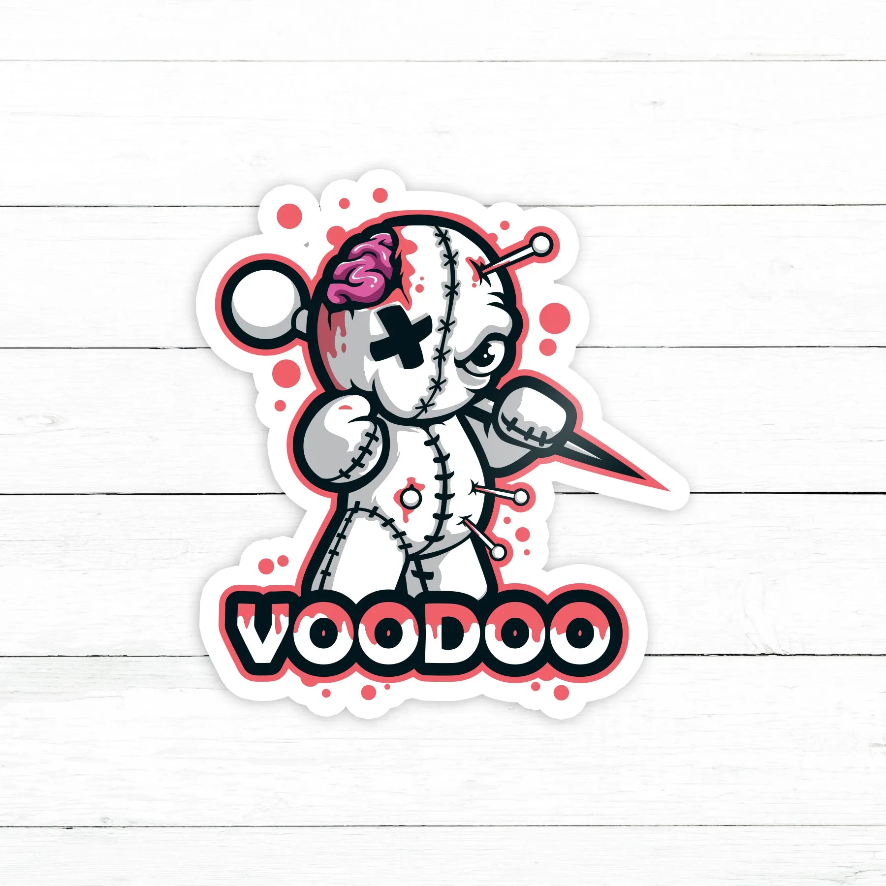 Voodoo Sticker | Waterproof Vinyl Decal | 3in